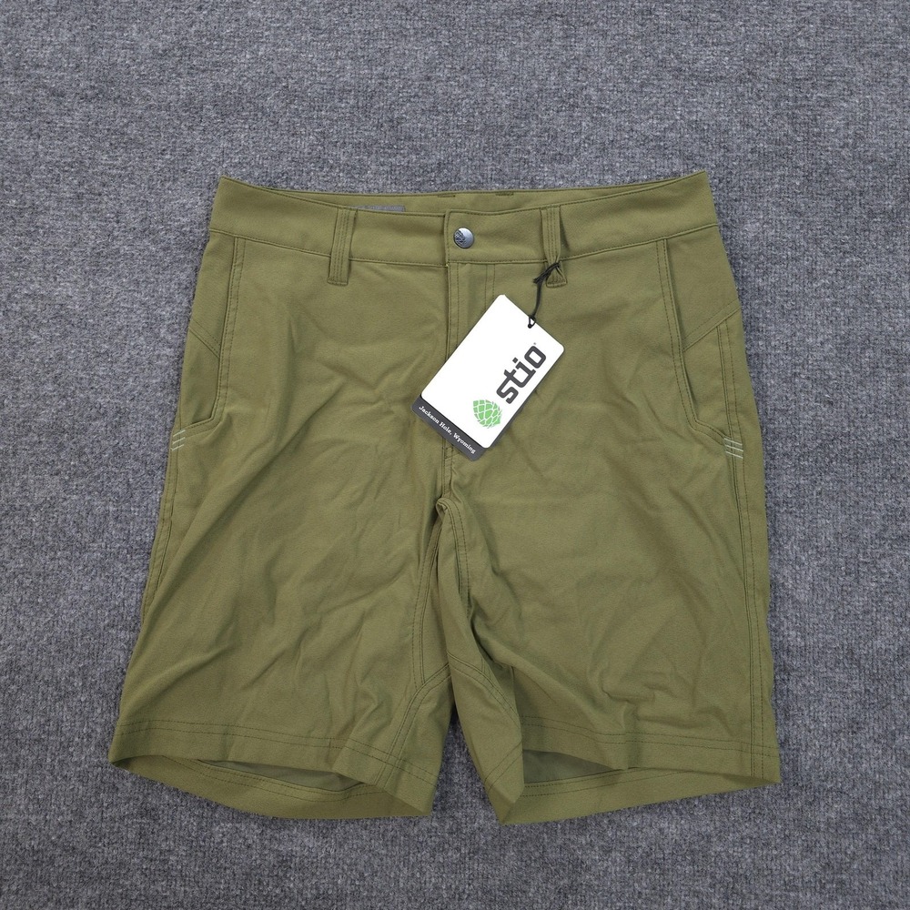 Stio Shorts Mens 31 Green Coburn Mountain Thyme Stretch Hiking Travel Outdoors